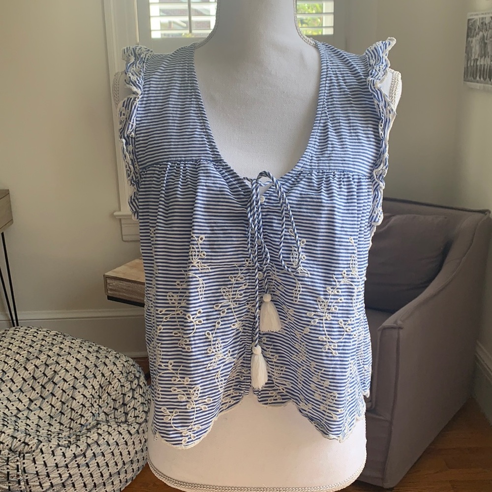 Cute Zara cap sleeve blouse